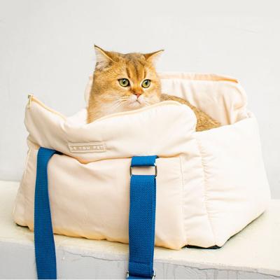 China Autumn Winter New Cotton Velvet Sustainable Pet Tote Product Foldable Portable Outdoor Travel Sling Bag For Cats Dogs Pet Carrier Bag for sale