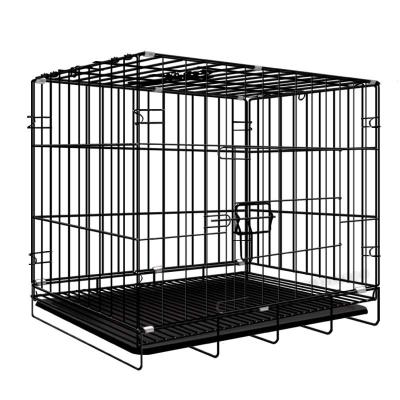 China High Quality Breathable With Large Small Medium Kennel Portable Mental Pet Cage Indoor/Outdoor Folding Dog Tray Stainless Pet Cages For for sale