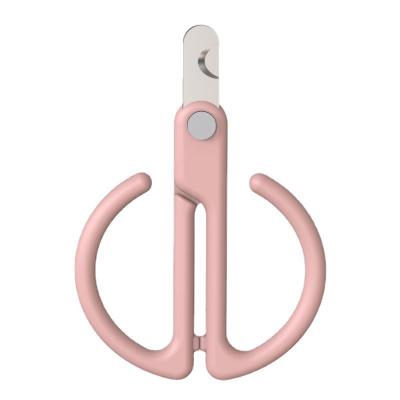 China 2022 Viable Hot Selling Amazon ABS Material Three Colors Pet Nail Scissors Cat Nail Scissors Dog Nail Cleaning Scissors for sale