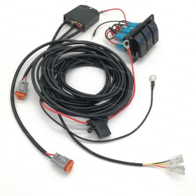 China 3 Mode LED Light Automobile Heavy Load Panel Switch Control Automotive Snap Type Wiring for sale