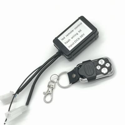 China Hot Sale Car Accessory 12V 24V Automotive Led Light Wire Harness Automobile Use Remote Control Snap Wiring Kit for sale