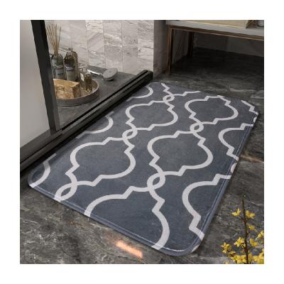 China Customized Washable 3D Transfer Mat Home Decoration Flannel Transfer Floor Blankets Household Non-slip Mat for sale