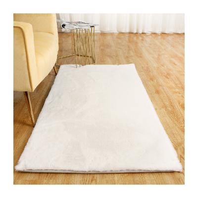 China Modern Luxury Rabbit Hair Fluffy Rug Fluffy Soft Decorative Home Rug Washable Amazon Hot Selling for sale