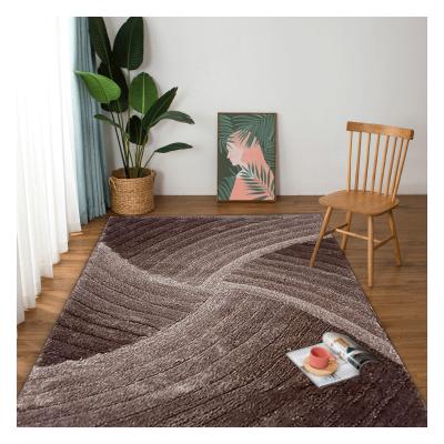 China Discount Cushioned Polyester Elastic 3D Elastic And Silk Stain Chinese Hairy Home Carpet For Living Room for sale