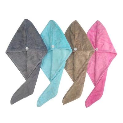 China Cute OEM Viable Dry Hair Hat Dry Hair Towel To Protect Ears Children's Shower Cap for sale