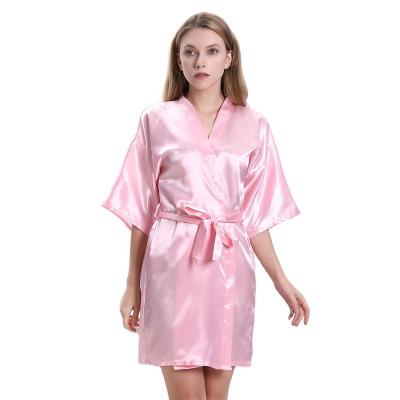 China Supplier QUICK DRY Sleepwear Amazon Robes Satin Long Robes Sexy Women In Summer for sale