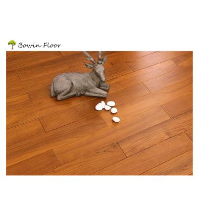 China Burma Modern UV Smooth Teak Solid Wood Flooring for sale