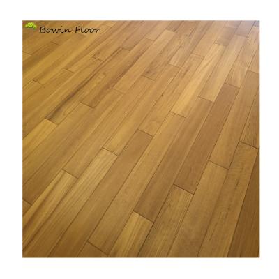 China Traditional 50 Years Lifespan Asian Teak Natural Oiled Solid Wood Flooring for sale