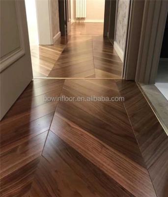 China T&G Modern American Walnut Hardwood Herringbone Flooring for sale