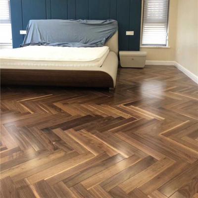 China Walnut Solid Wood Indoor American Herringbone Parquet for sale