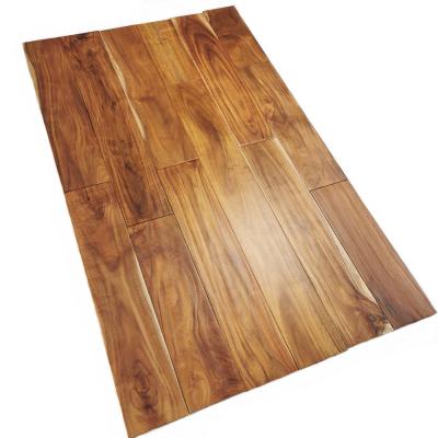 China Modern Hand Scuffed Golden Tobacco Road Acacia Hardwood Flooring for sale