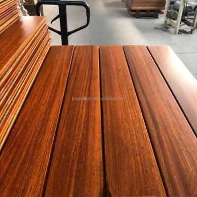 China High hardness iroko solid wood flooring teak hardwood flooring janka UV finish nature modern for sale