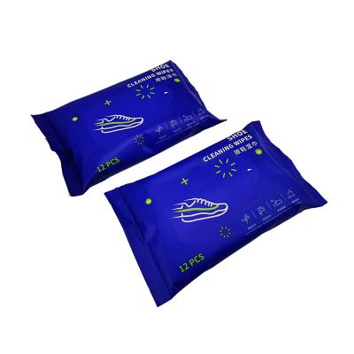 China Soft Clean Wet Shoe Wipes Active Decontamination And No Need To Wash Nonwoven Cleaning Wipes Cleaning For Shoe for sale