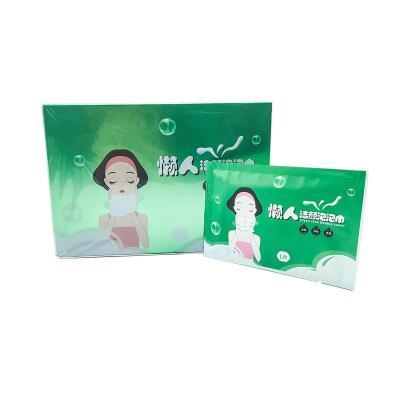 China Convenience Amino Acid Bubble Cleaning Cloths Individually Wrapped Disposable Makeup Remover Cloths for sale