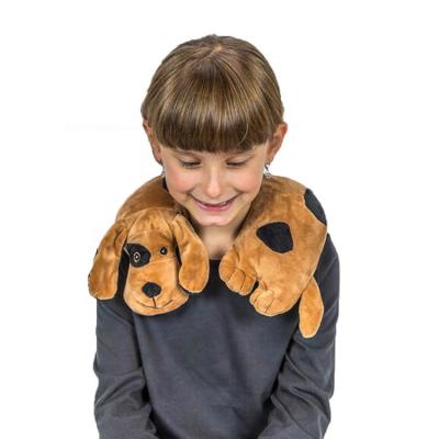 Cina Customized Weighted Neck Pillow Material Eco-Friendly Plush Shoulder Animal Neck Wrap Microwale Pillow For Kids in vendita