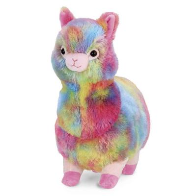 Chine Wholesale Eco-Friendly Material Stuffed Rainbow Color Llama Soft Toy Custom Wild Animal Plush Stuffed Colorful Alpaca Toys For Baby à vendre