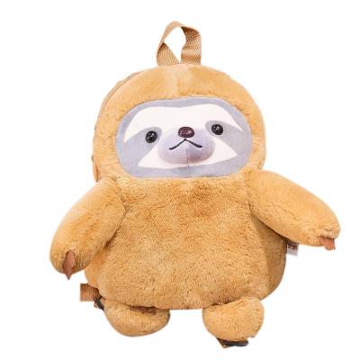 China 2020 New Design Whosale Eco-friendly Material Sloth Soft Toy Stuffed Wild Animal Plush Bradypod Soft Bag for sale