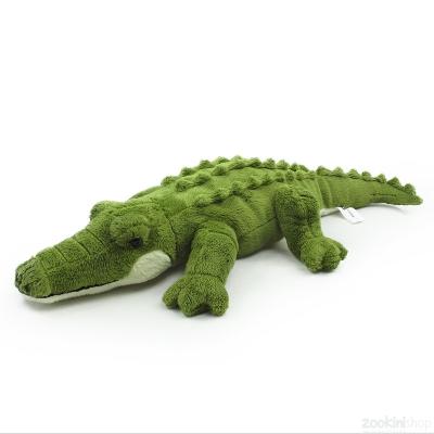 China 2020 Custom LOGO Green Crocodi Plush Lifelike Kids Cartoon Soft Vivia Stuffed Wild Animal Plush Alligator Green Eco-friendly Material Promotion Gift for sale