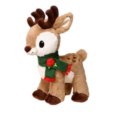 Cina Soft Toy Stuffed Reindeer Soft Cuddly Eco-Friendly Material Christmas Reindeer Plush Baby Toy Teddy Bear Xmas Gift Plush Reindeer Promotional in vendita