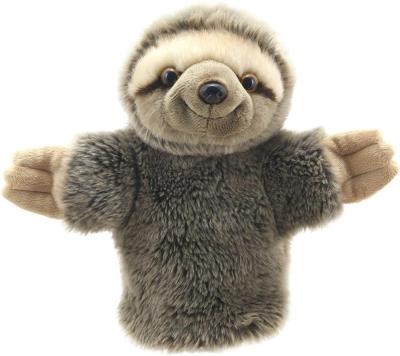 China OEM Custom Soft Stuffed Animal Sloth Shaped Plush Toy Hand Puppet Eco - Friendly Material for sale