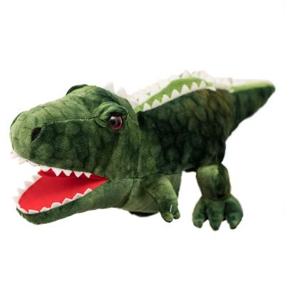 China Manufacturer Plush Dinosaur Hand Puppet Eco-friendly Material Stuffed Hand Puppet for sale