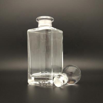 China HANDMADE Personal Care 250ml 450ml Silver Stock Paint Gold Lid Glass Essence Bottles For Perfume for sale