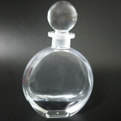 China Personal care low price 150ml glass stopper transparent perfume glass decanter for store display for sale