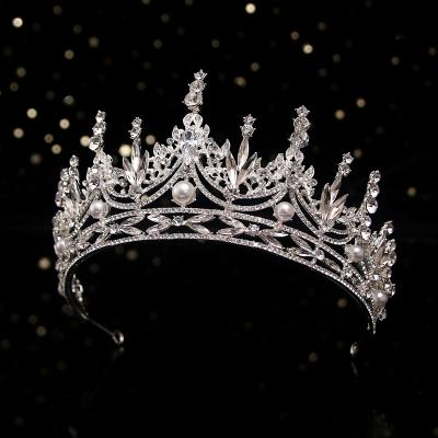 China Wedding Accessorize Jachon Crystal Crowns and Tiaras Princess Wedding Crown Rhinestone Bridal Birthday Tiara Hair Accessories for sale