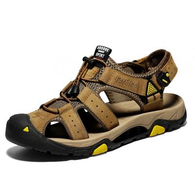 China Breathable Summer Leather Sandals Men Outdoor Sport Fashion Sandals Shoes for sale