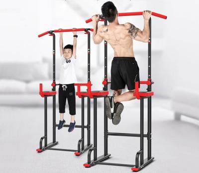 China Universal Indoor Pull Up Bar Station Power Rack Workout Pull Up and Dip Station Home Gym Fitness Equipment for sale