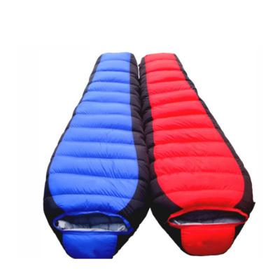 China 1700g high quality outdoor camping Duck Down Sleeping Bag Fill in 1000g 210*80*50cm for sale