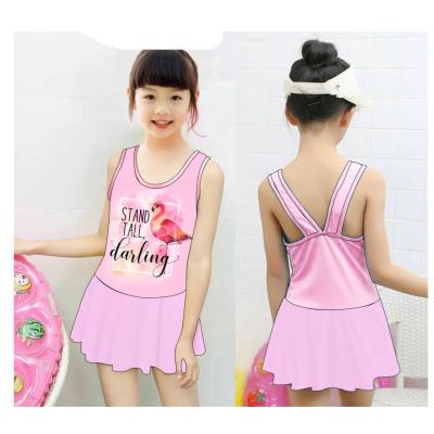 China Breathable Warm Toddler Girl's One-Piece Children Swimming Swimsuit Equipment Romper Swimsuit for sale