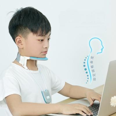 China Spine Ultralight Cervical Traction Cervical Vertebra Tractor SS Graphene Heating Adjustable Back Neck Posture Corrector for sale