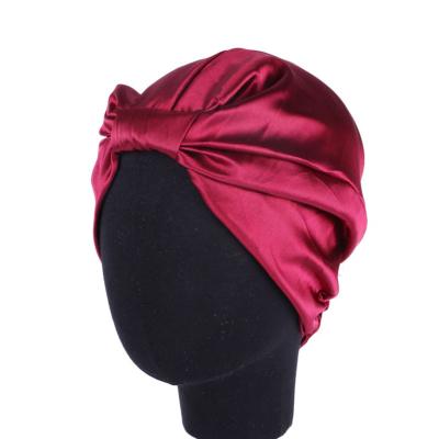 China Smart Casual Soft Sleep Cap Sleep Cap Hair Care Sleeping Hat Silk Long Hair for sale