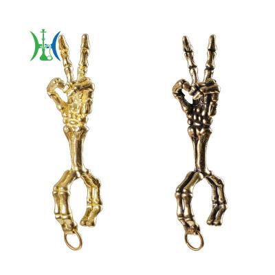 China Skeleton Ring Rack Smoker Gift Vintage Smoking Metal Finger Clip Cigarette Holder Accessories For Women Men for sale