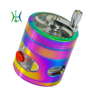 China Zinc Alloy Hand Grinder With Detachable Metal Zinc Alloy Clear Top Food Processor 4-Layer Drawer for sale