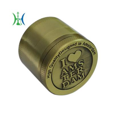 China Abrasives AMSTERDAM 40mm Love Amsterdam Metal 4 Layers Cigarette Grinder Grinder for sale