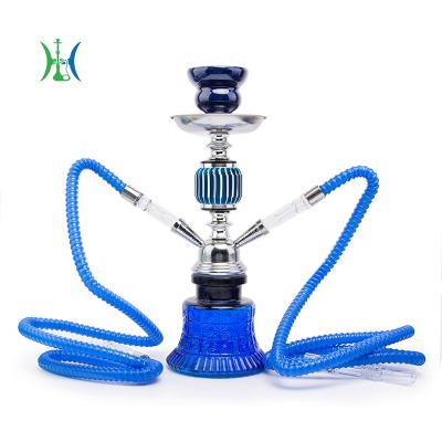 China Factory direct double-tube two-color glass hookah glass hookah accessories small cylinder for sale