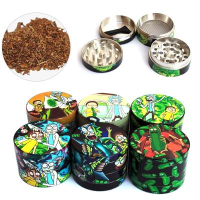 China 4 Layers Zinc Alloy Herb Tobacco Weed Grinder Smoke Spice Zinc Alloy Dry Grinder Accessories for sale