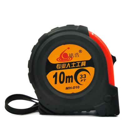 China Retractable Smooth Steel Tape Measure 10m / Heavy Rubber Metric Tape for sale