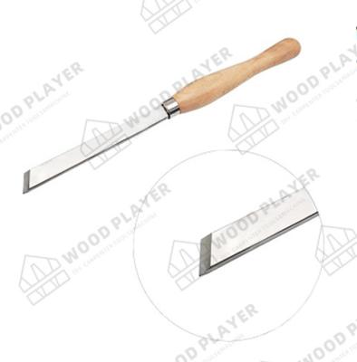 China WOODPLAVER 19mm Hardwood Turning Skew Chisel M2 High Speed Steel for sale