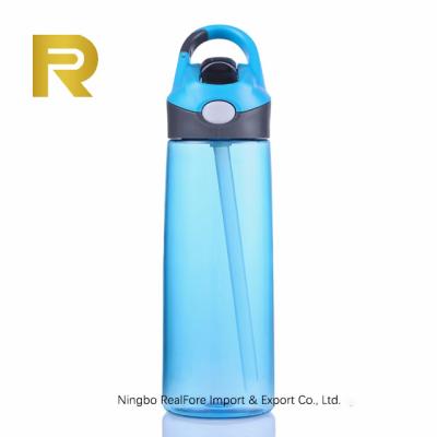 China New Sustainable Fashion Portable BPA Free Material Plastic Straw Water Bottle 1000ml Large Capacity For Outdoor for sale