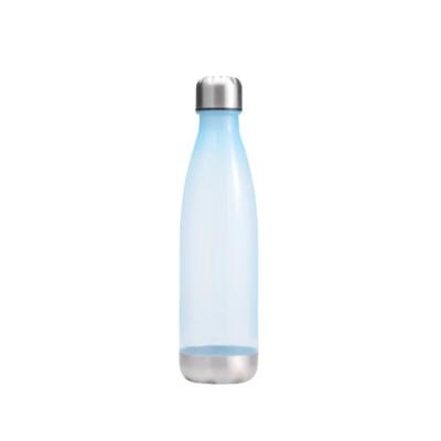 China Popular Sustainable 14oz 21oz Water Bottle Single Wall Eco-friendly Portable Cola Shaped Custom Logo Color With Stainless Steel Bottom Lid for sale