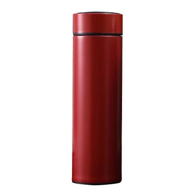 China PORTABLE 400ML Vacuum Insulated Logo Thermos Water Bottle Customized With Temperature LED Lid For Home And Office Business Gift for sale