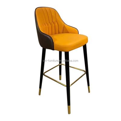 China Luxury Modern Traditional Wooden Leg Bar Stools Elegent Appearance Kitchen Bar Counter Chair Extra Tall Height Covers Bar Chair for sale