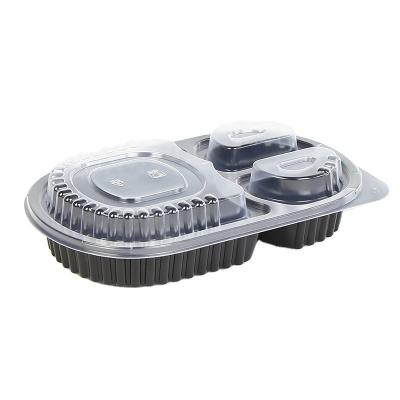 China Other Top Selling 3 Compartments BPA Free Leak-proof long-lasting food storage packaging takeout boxes for on-the-go meals with lid for sale