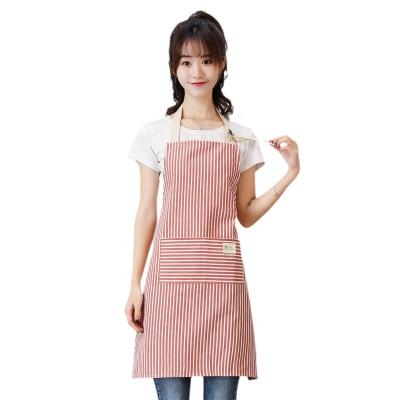 China Cotton Chef Striped Organic Chef Apron Kitchen Pockets Set by Blank Smart Custom Logo for sale