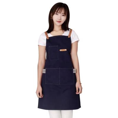 China SANITARY Customized Printing Aprons Supermarkets Restaurants Pinafores Cooking Aprons for cafes and coffee shops for sale