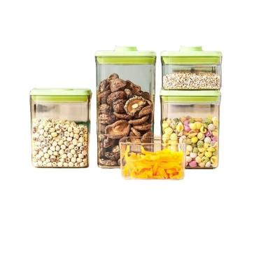 China Steamable Rice Cereal Dry Food Container Box Set Airtight Pantry Kitchen Organizer Air Tight Plastic Food Storage Container 9 Pieces Pack for sale