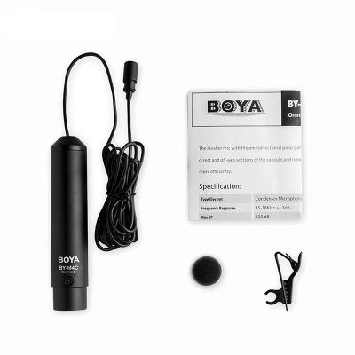 China Xlr Collar MIC BOYA BY-M4C XLR Clip Collar Lavalier Microphone Mic For Camcorders for sale